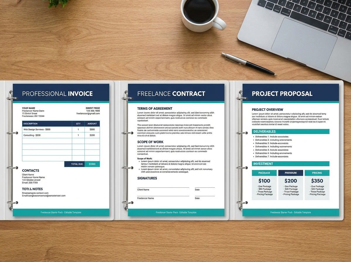 Freelancer Business Starter Pack sample template 1